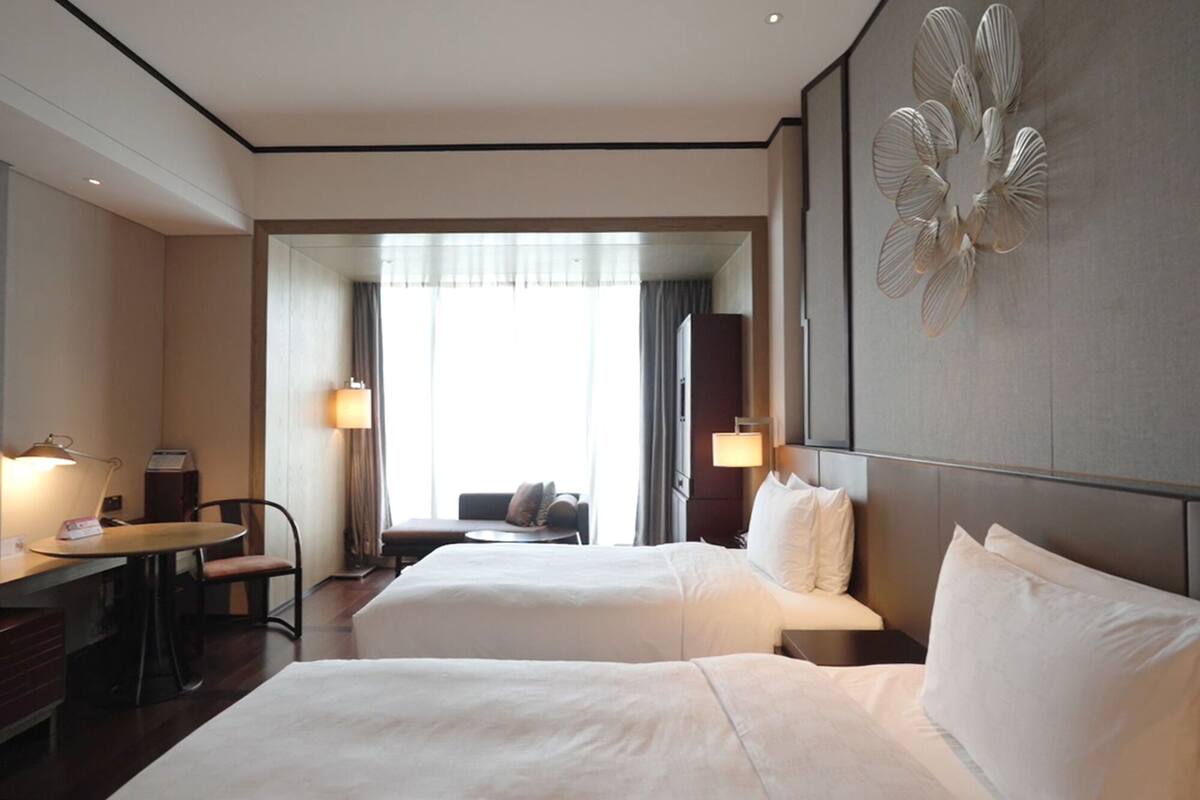 Standard Room, 2 Double Beds, Accessible (Xiamen Bay View) | 1 bedroom, premium bedding, minibar, in-room safe