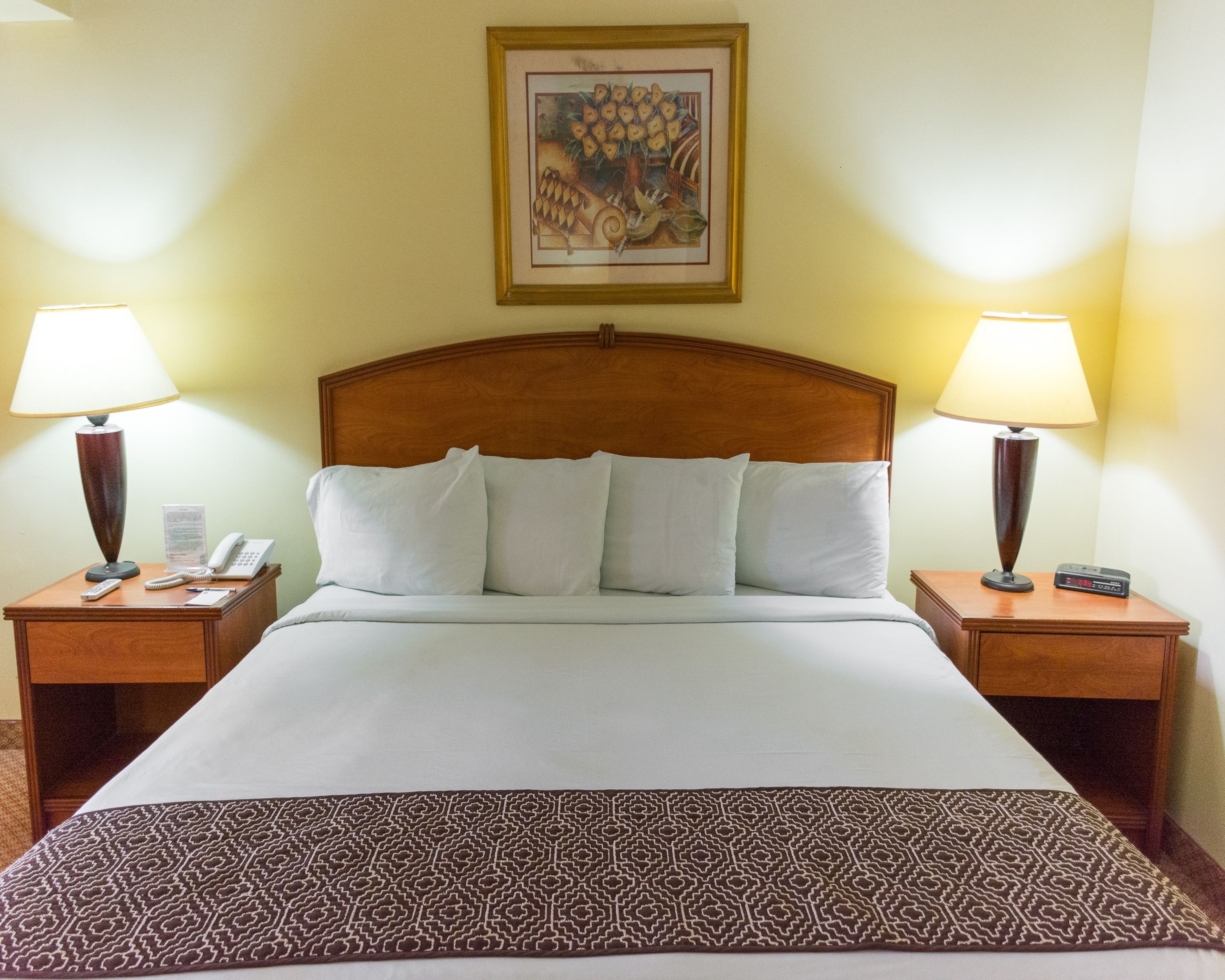 Desk, blackout curtains, soundproofing, iron/ironing board