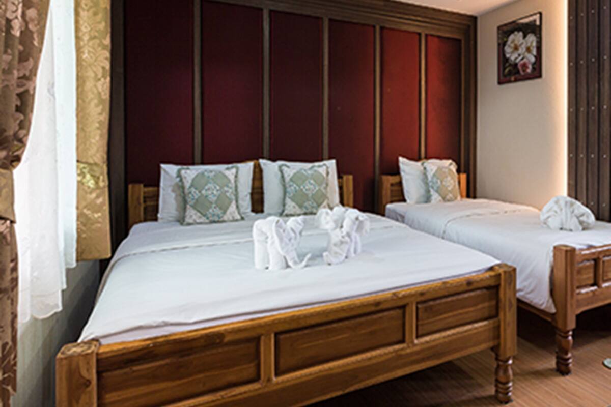 Triple Room | มินิบาร์, โต๊ะทำงาน, เตียงเสริม/เปล, Wi-Fi ฟรี