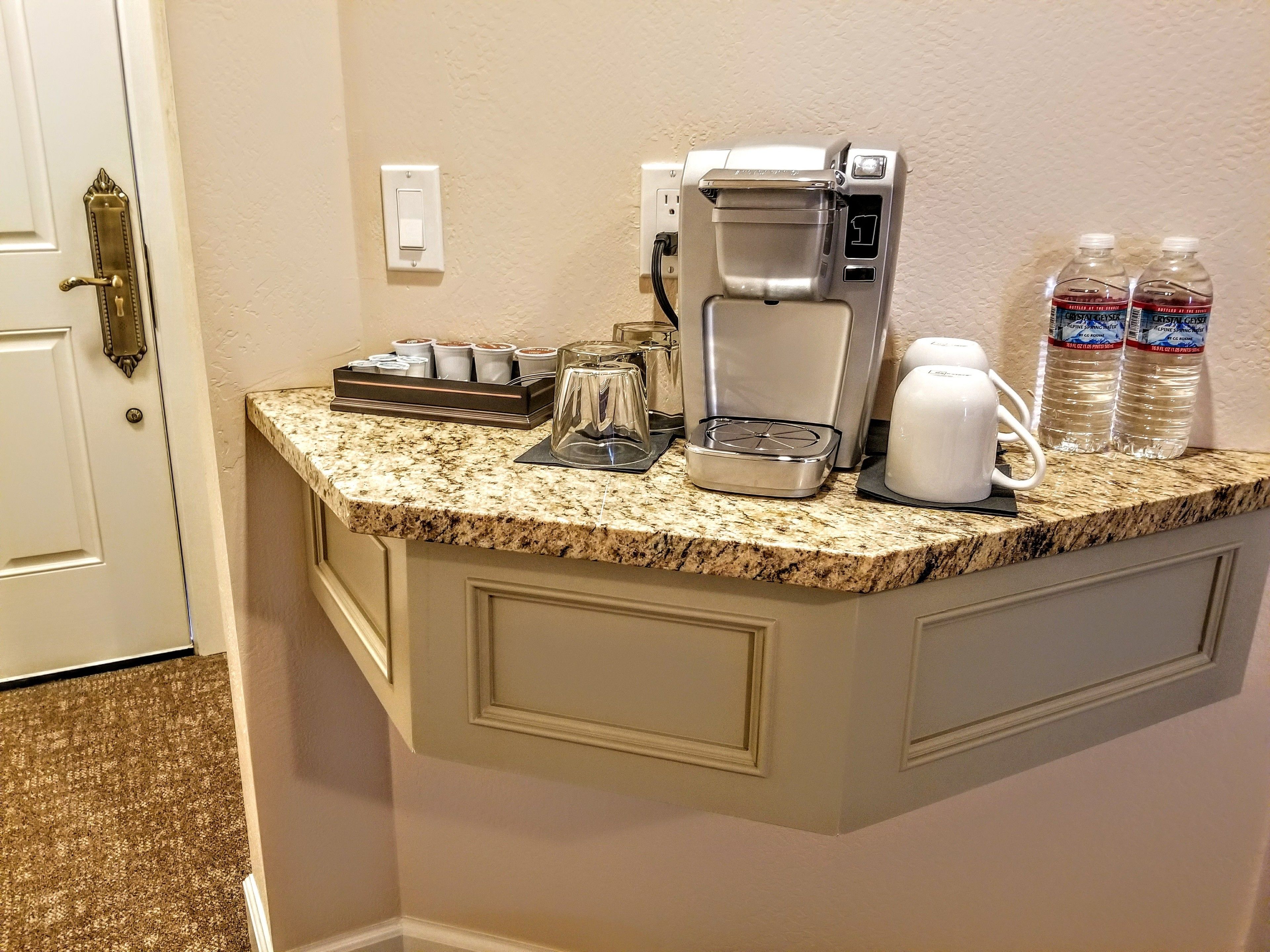 luxury room, 1 king bed, golf view | coffee and/or coffee maker