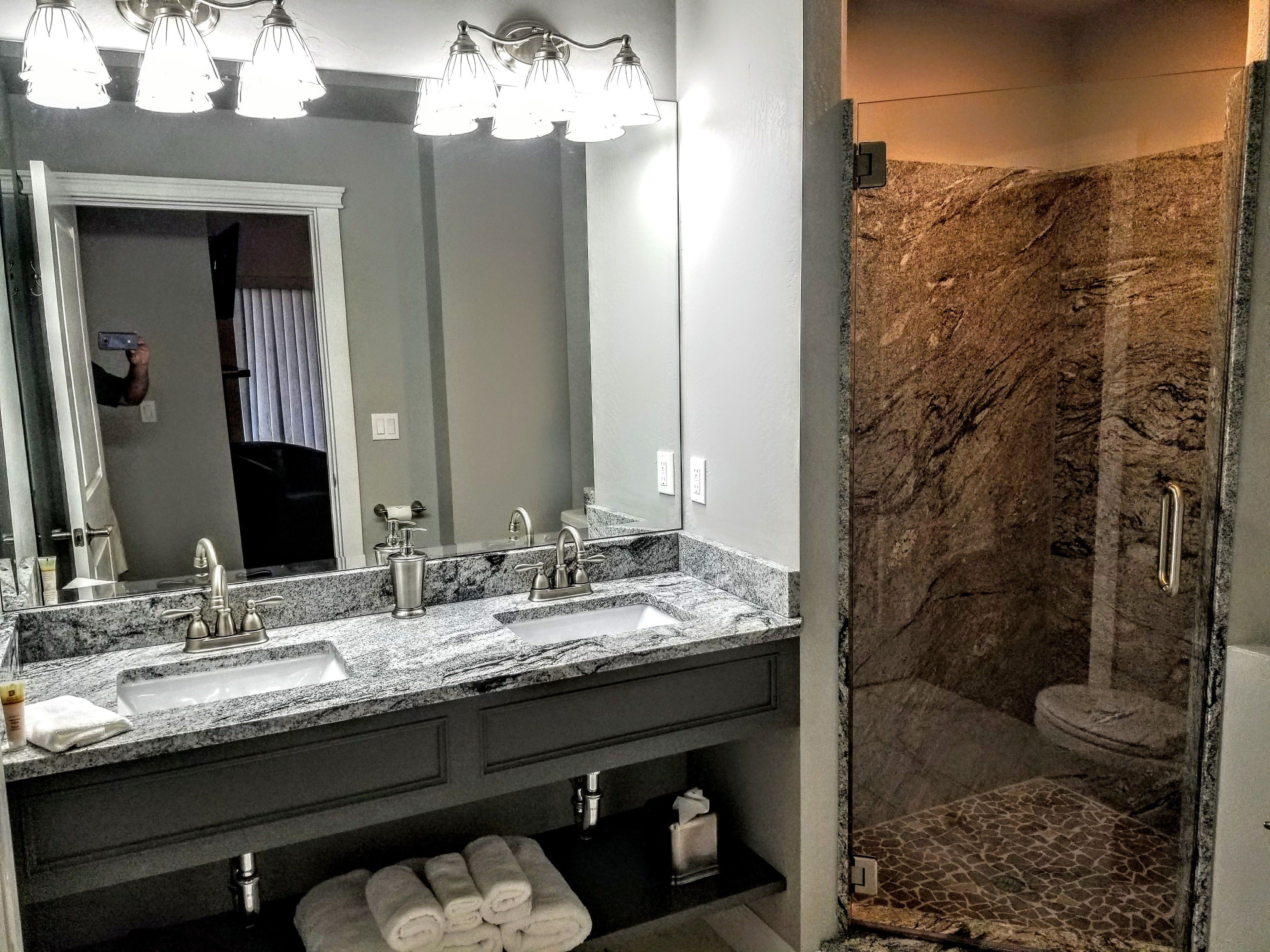 free toiletries, hair dryer, towels, soap