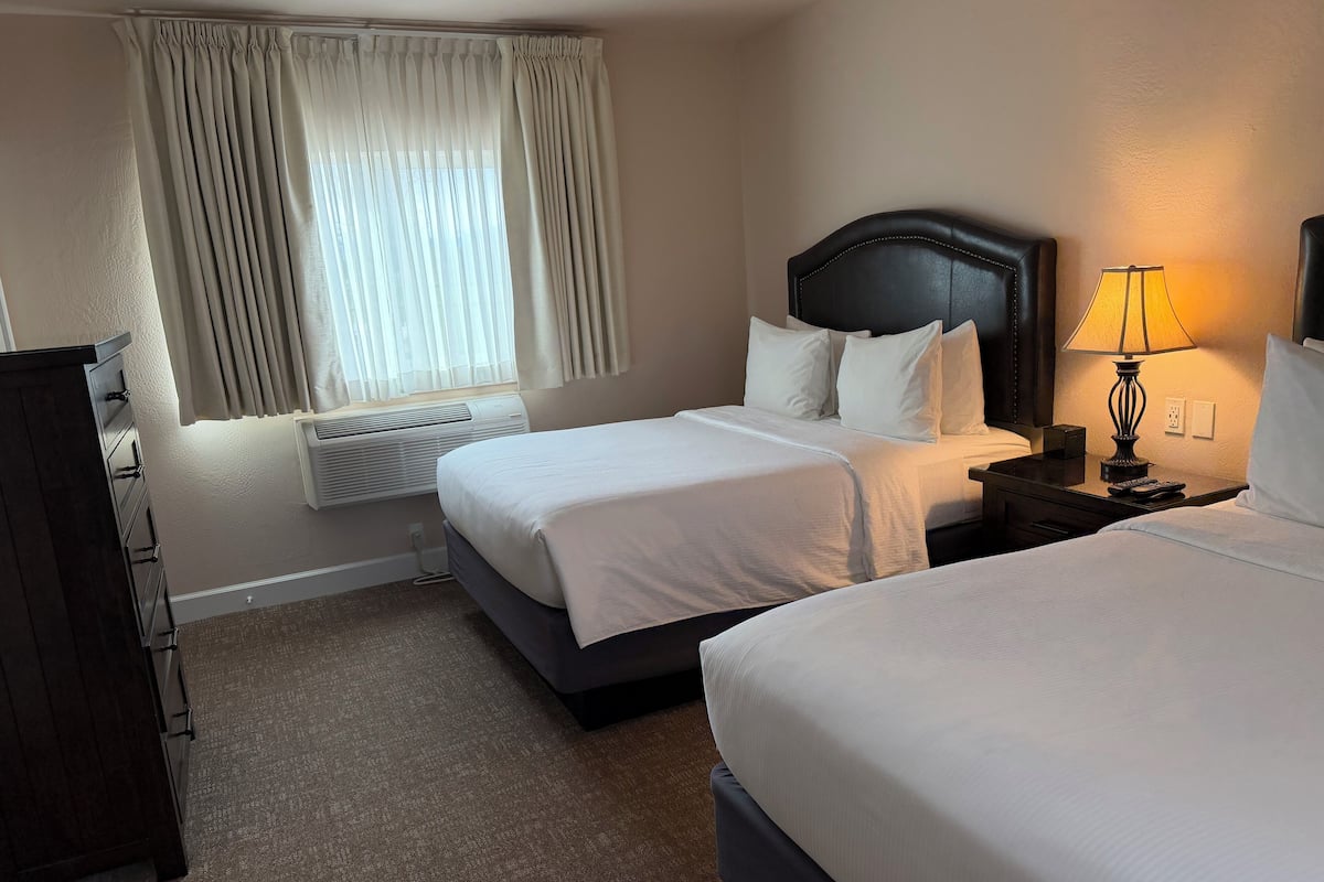 Superior Suite, 2 Queen Beds, Fireplace, Golf View | 1 bedroom, premium bedding, pillowtop beds, blackout drapes