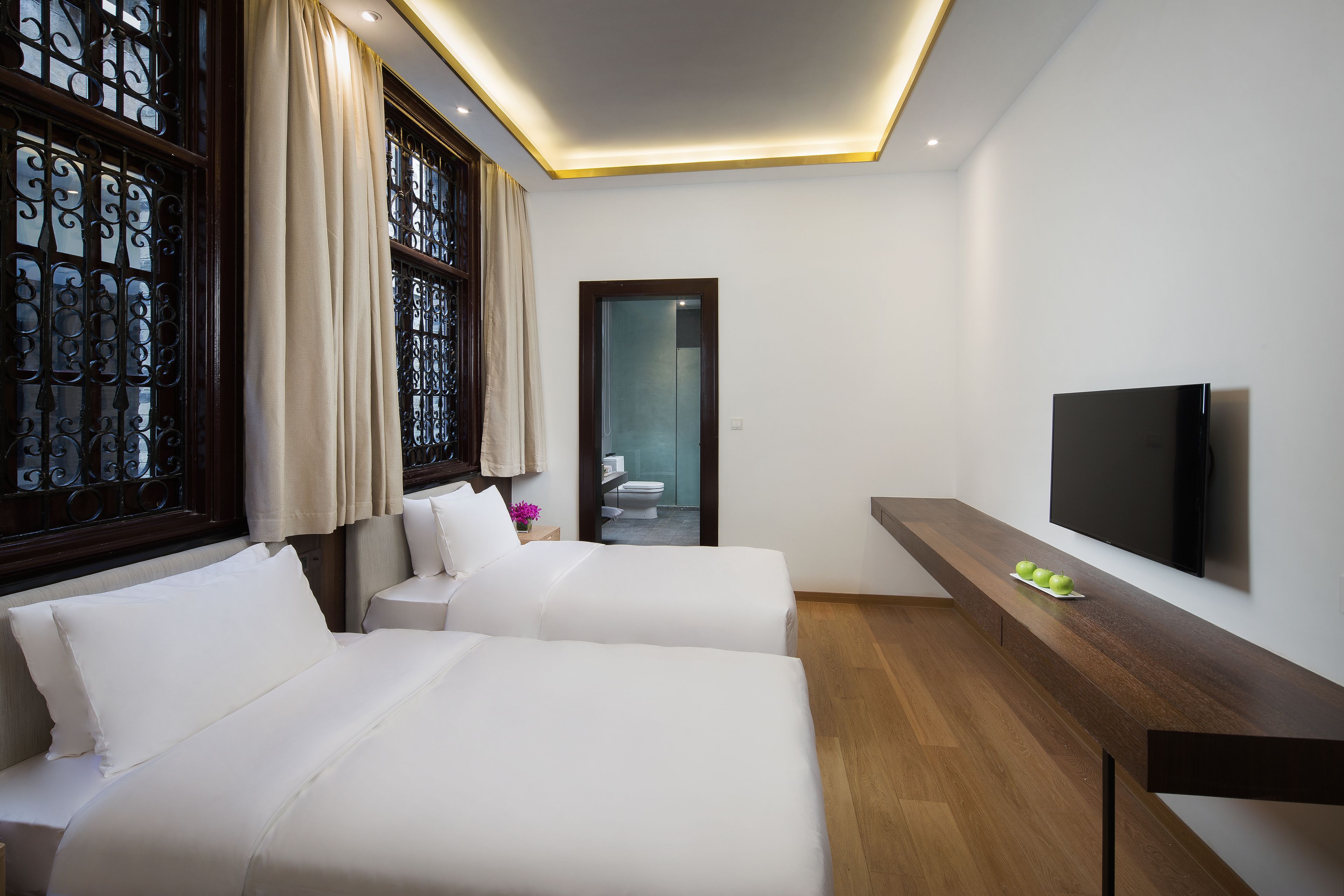 premium bedding, down duvets, select comfort beds