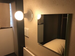 Habitación, dormitorio mixto (Capsule Type) | Edredones de plumas, caja fuerte, escritorio