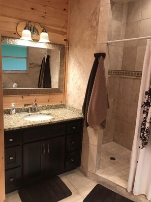 Hair dryer, towels