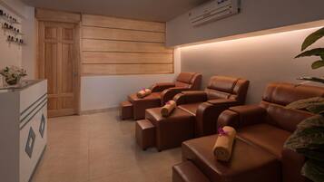 Body treatments, body wraps, body scrubs, facials, reflexology