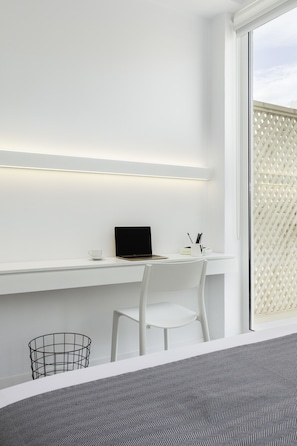 Apartment, 2 Bedrooms, Balcony, City View | In-room safe, desk, blackout drapes, soundproofing