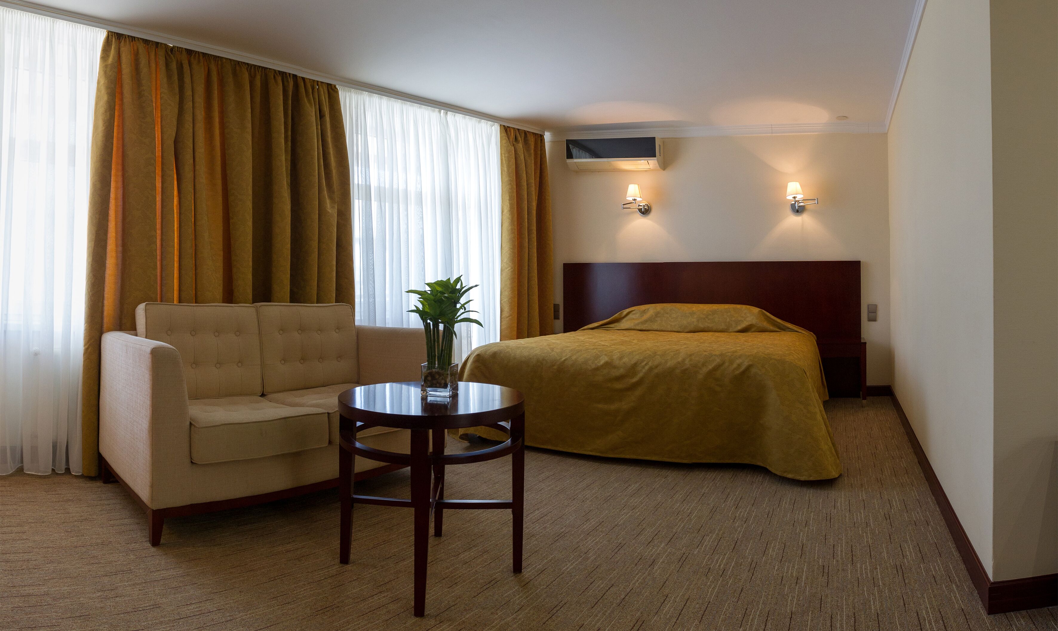 junior suite | in-room safe, desk, laptop workspace, blackout curtains