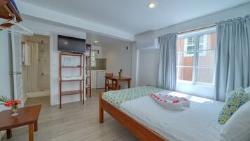 Gecko Studio | Blackout curtains, iron/ironing board, free WiFi, bed sheets