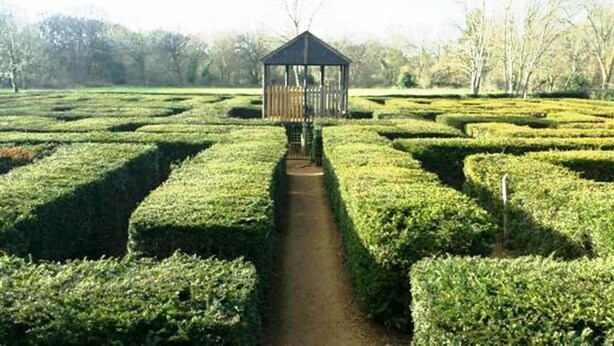 A maze garden with a central gazebo. - TravelStop #London-Ealing (London)
