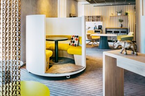 Sitteområde i lobbyen
