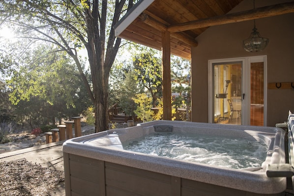 Terrace/patio - Hacienda Piñon-Spacious Home 1.8 Miles to Taos Plaza, HO-83-20 (Taos)