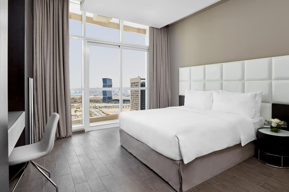 1 habitación y ropa de cama de alta calidad