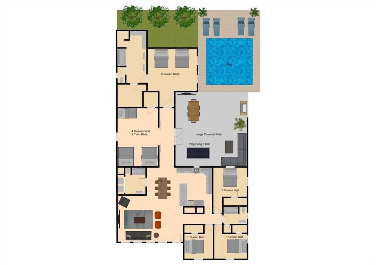 Photo 6 of CasaVilla: Downtown/Pool/Golf Green/18+Guests