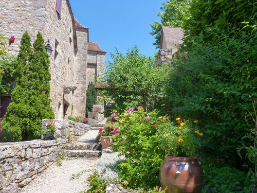 Old renovated barn with covered pool