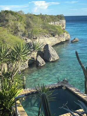 Outdoor pool - RARE-ON THE BEACH. Couples only. Private, Surrounded by nature. ZEN ALL DAY LONG (Cas Abou)
