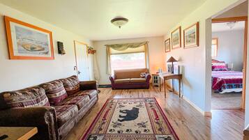 Smart-TV, DVD-spiller og bøker