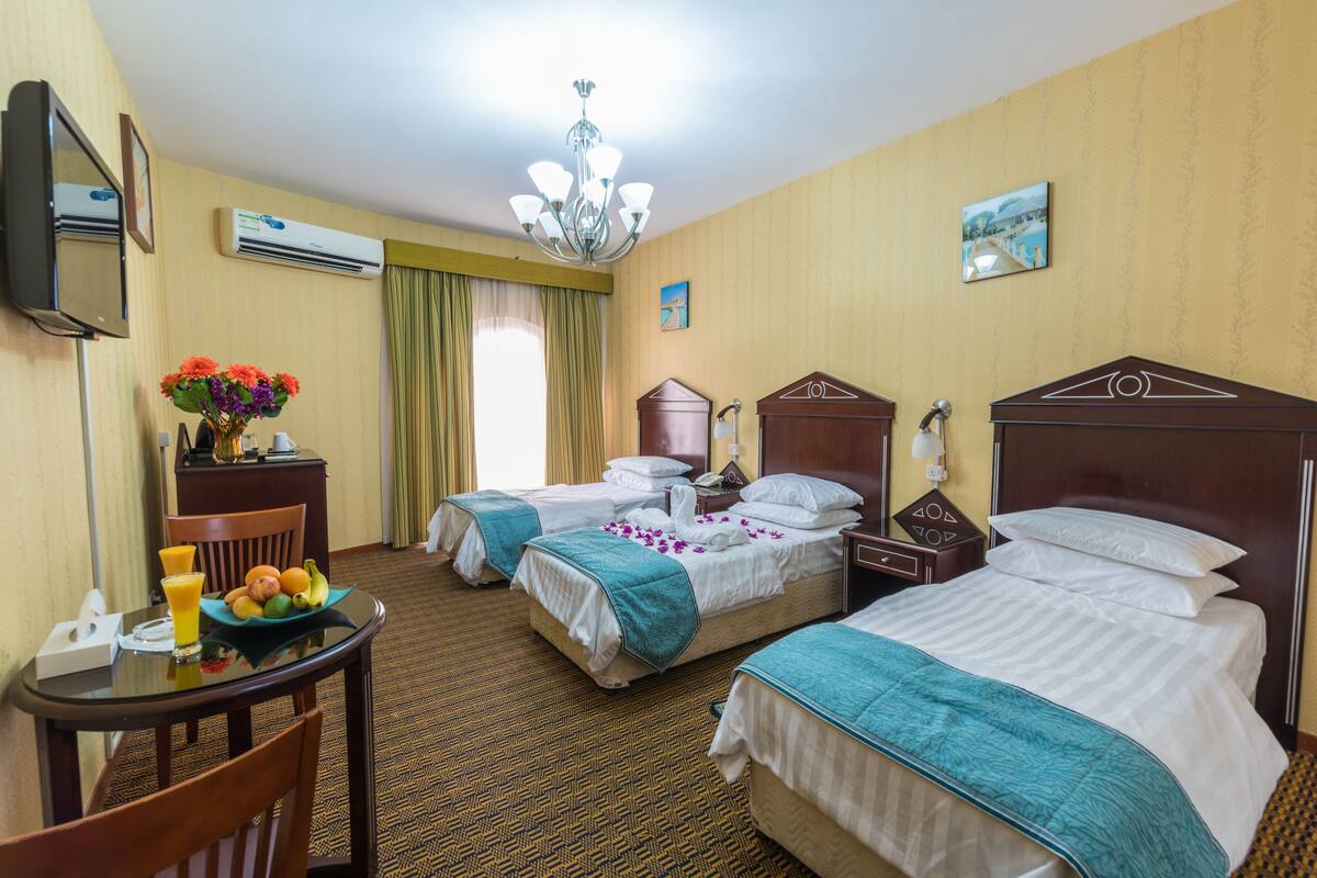In-room safe, iron/ironing board (on request), cribs (free), WiFi (free)