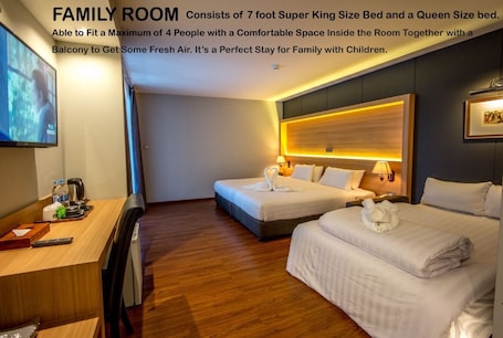 Family Double or Twin Room, 1 Bedroom, Lanai | Minibar, in-room safe, desk, blackout drapes