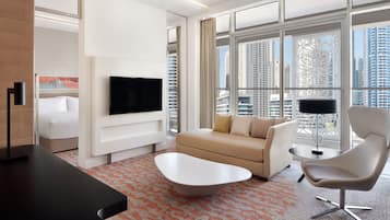 Suite, 1 Bedroom, Marina View | Premium bedding, down comforters, pillowtop beds, in-room safe