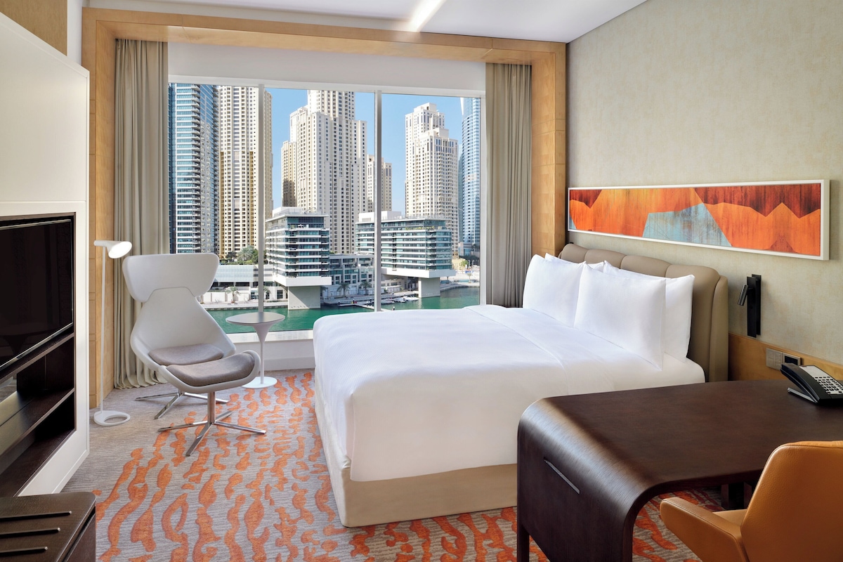 Premium bedding, down duvets, pillow-top beds, in-room safe