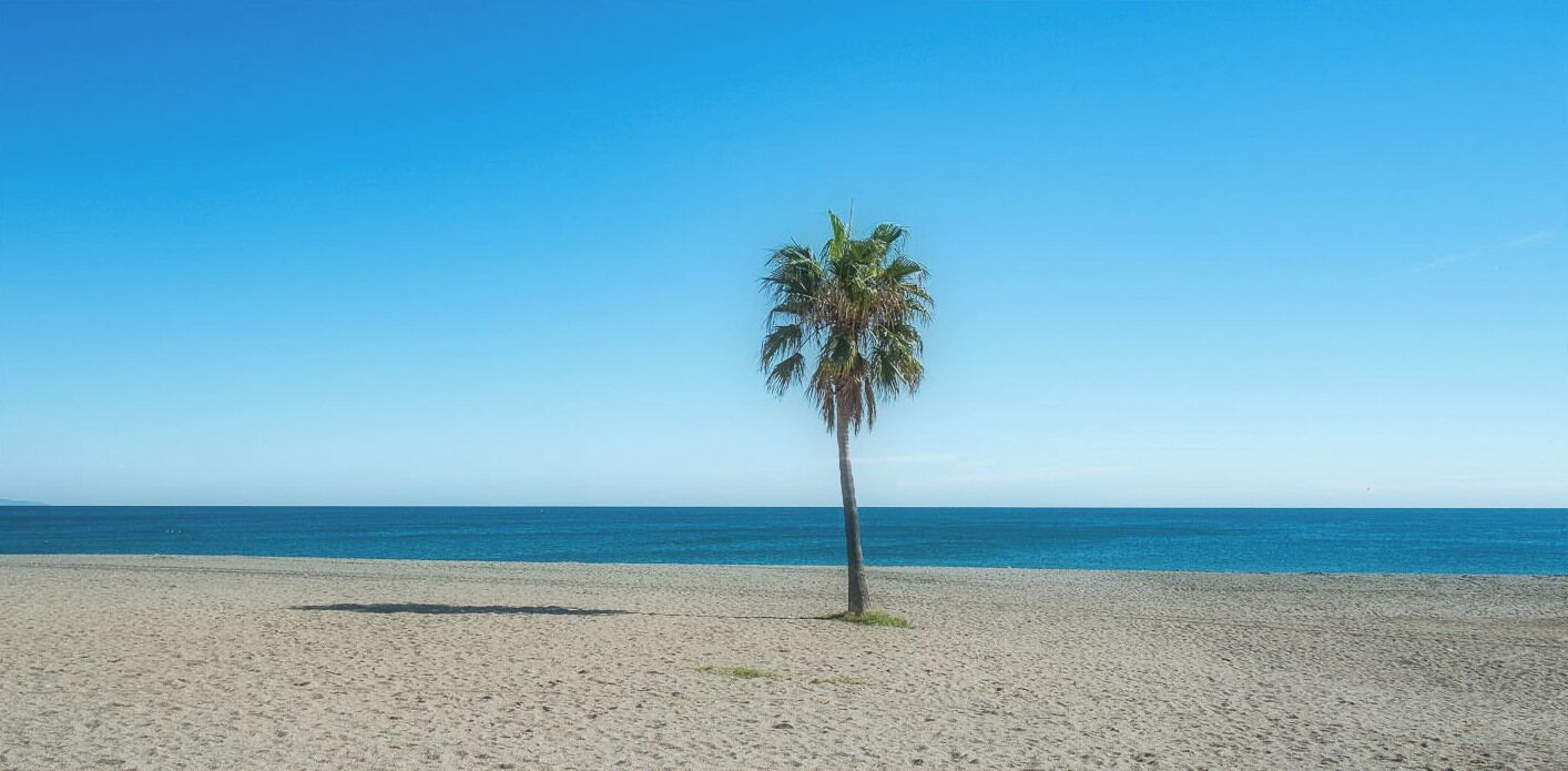 Una spiaggia nelle vicinanze