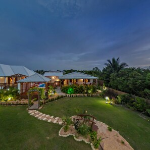 Front of property – evening/night