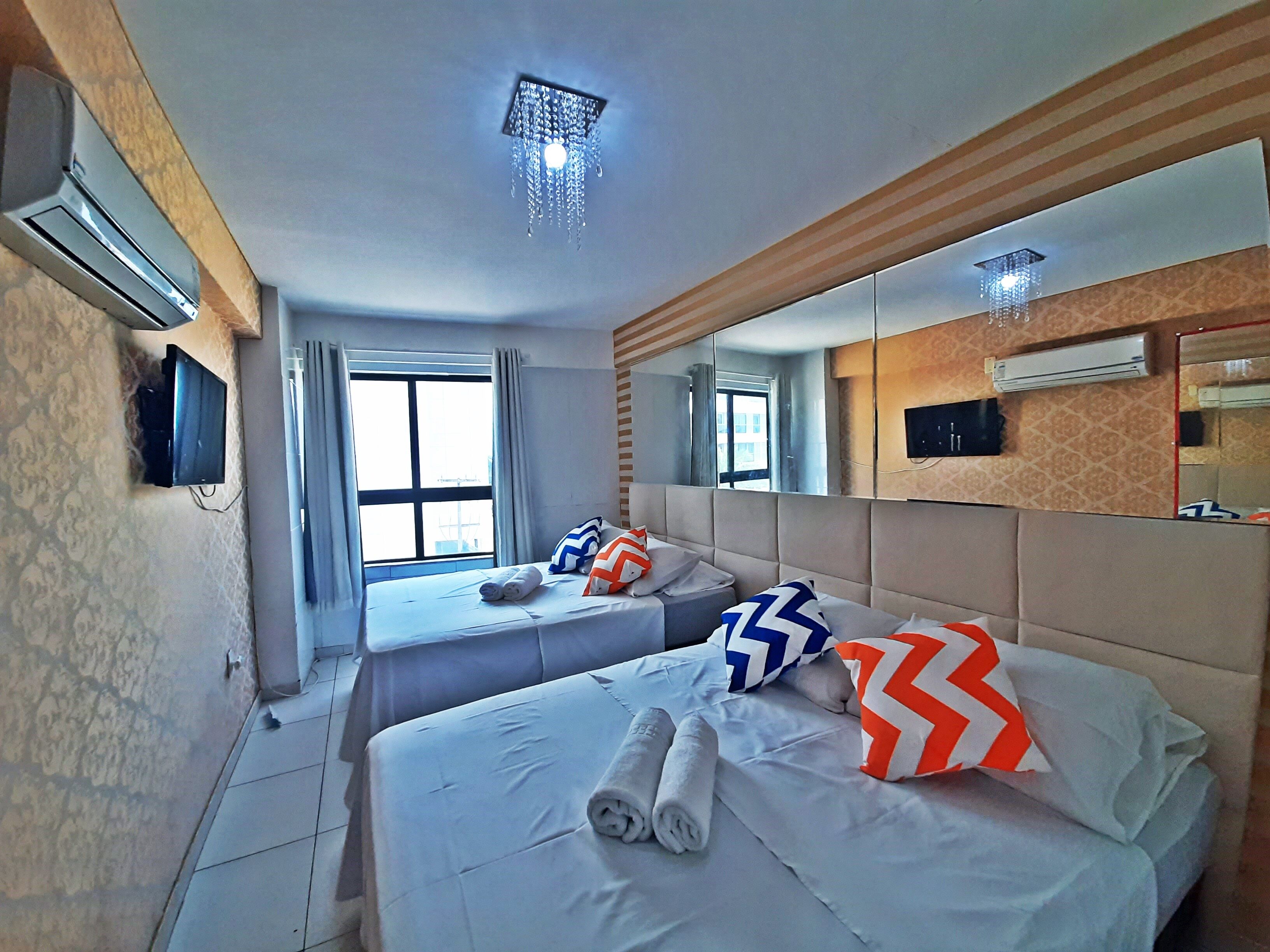 Apartamento família (3º andar) | Roupas de cama premium, individualmente decorados