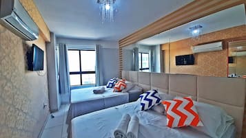 Apartamento família (3º andar) | Roupas de cama premium, individualmente decorados