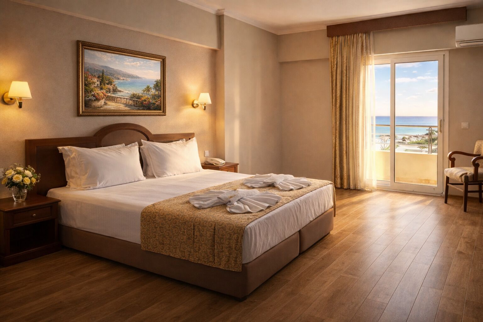 Premium bedding, minibar, in-room safe, desk