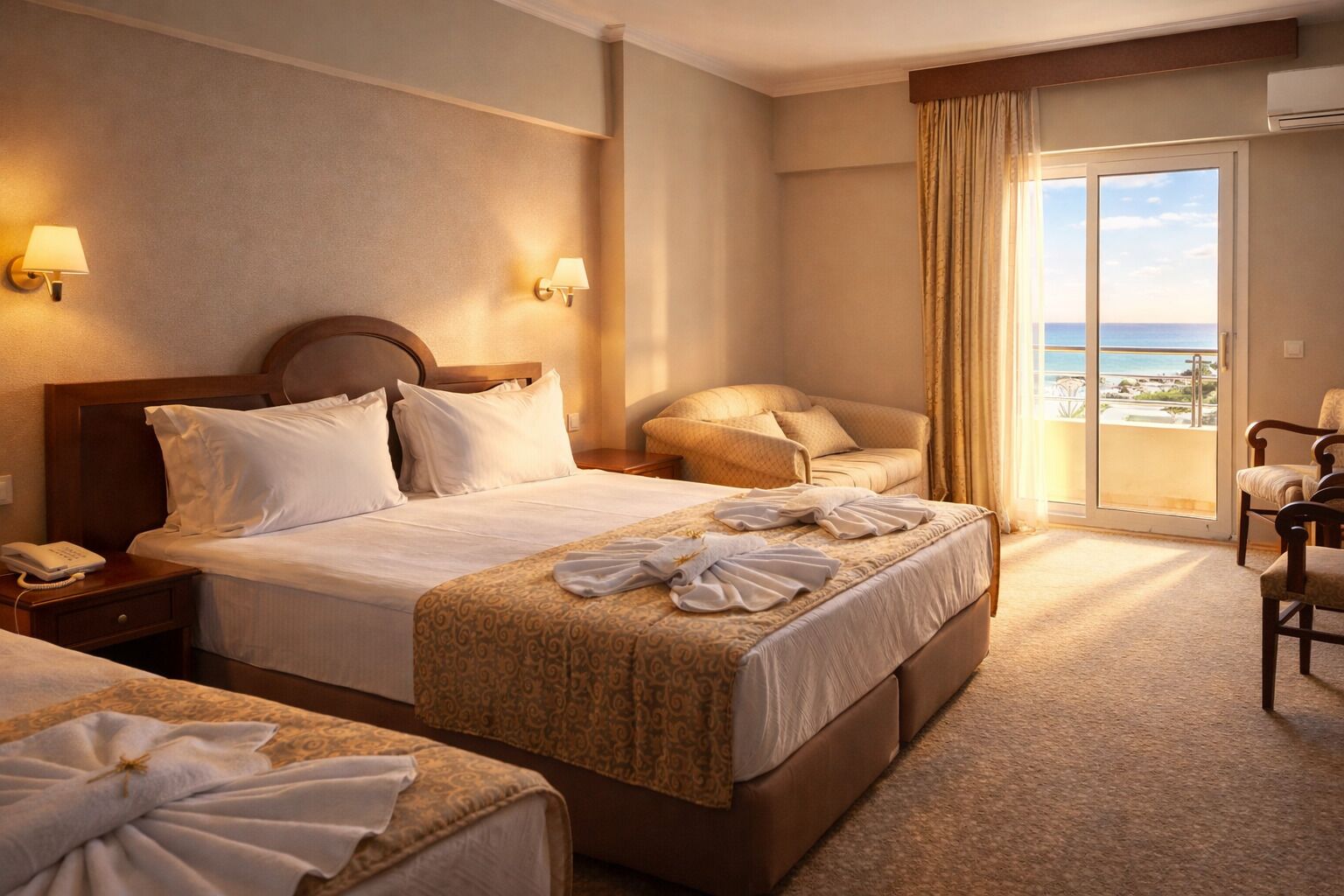 Premium bedding, minibar, in-room safe, desk