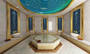 Couples treatment rooms, sauna, hot tub, steam room, Turkish bath - Kayhanbey Otel (Kuşadası)