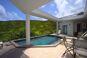 Familienvilla, 3 Schlafzimmer, Meerblick | Außenpool