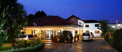 Front of property – evening/night