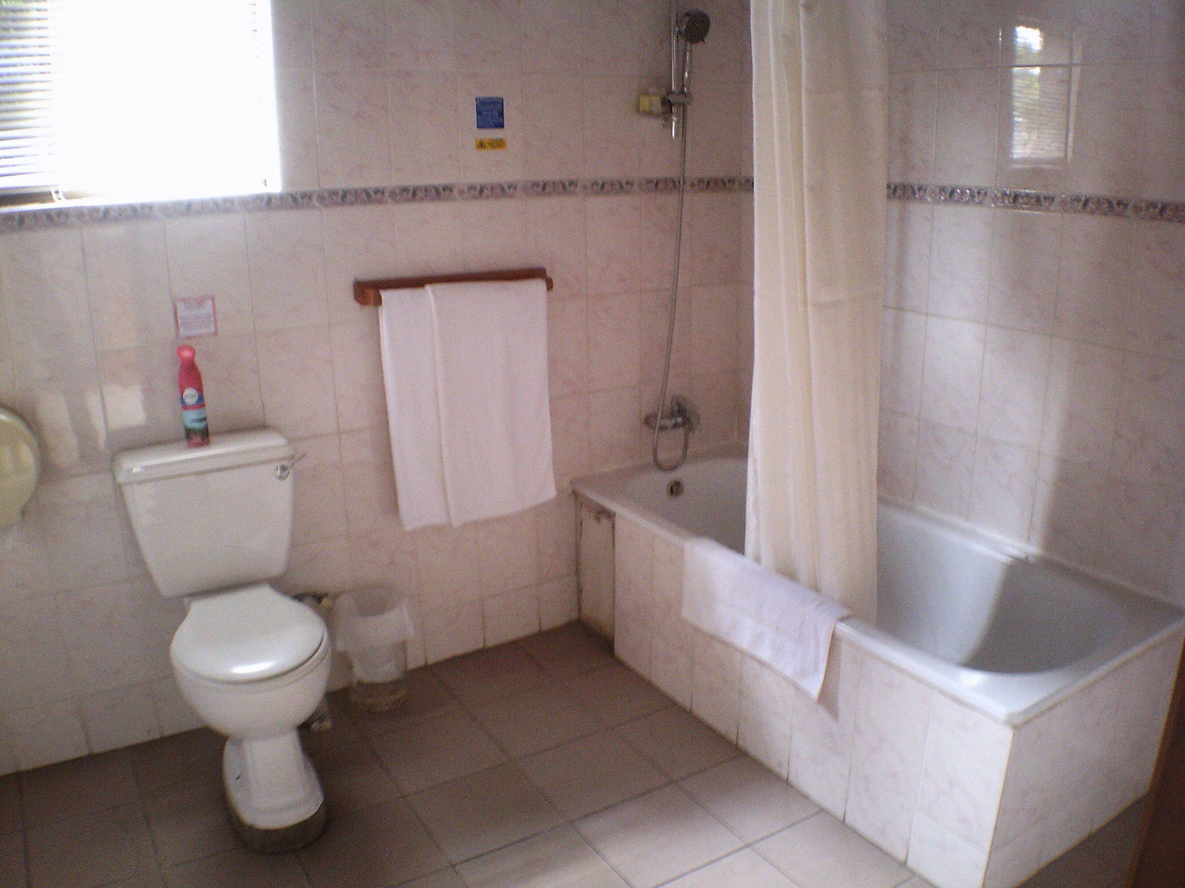 free toiletries, hair dryer, towels