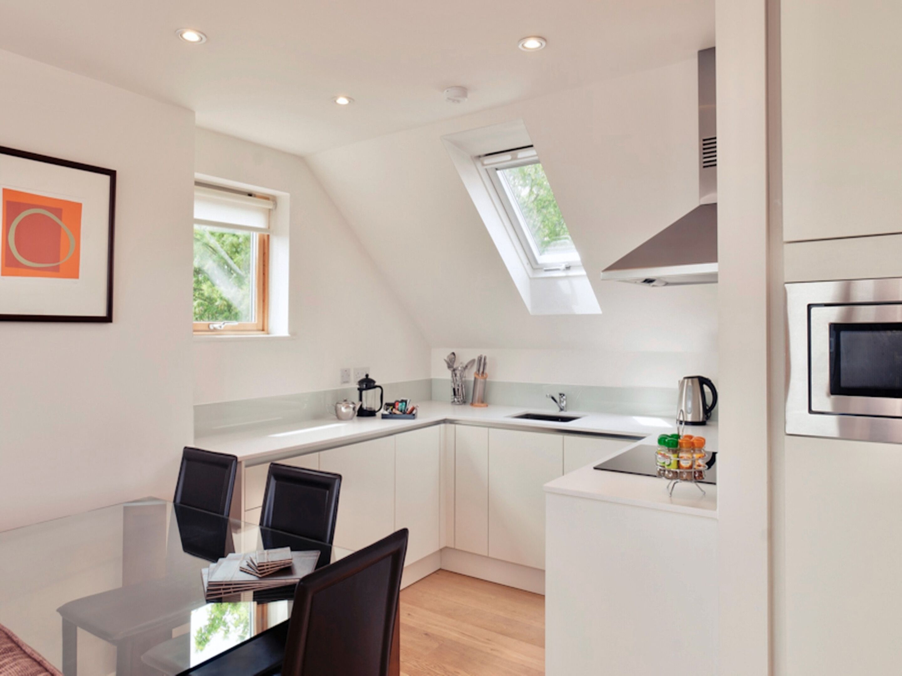 Superior Apartment, 1 Bedroom, Private Bathroom | Private kitchen | Fridge, microwave, oven, stovetop