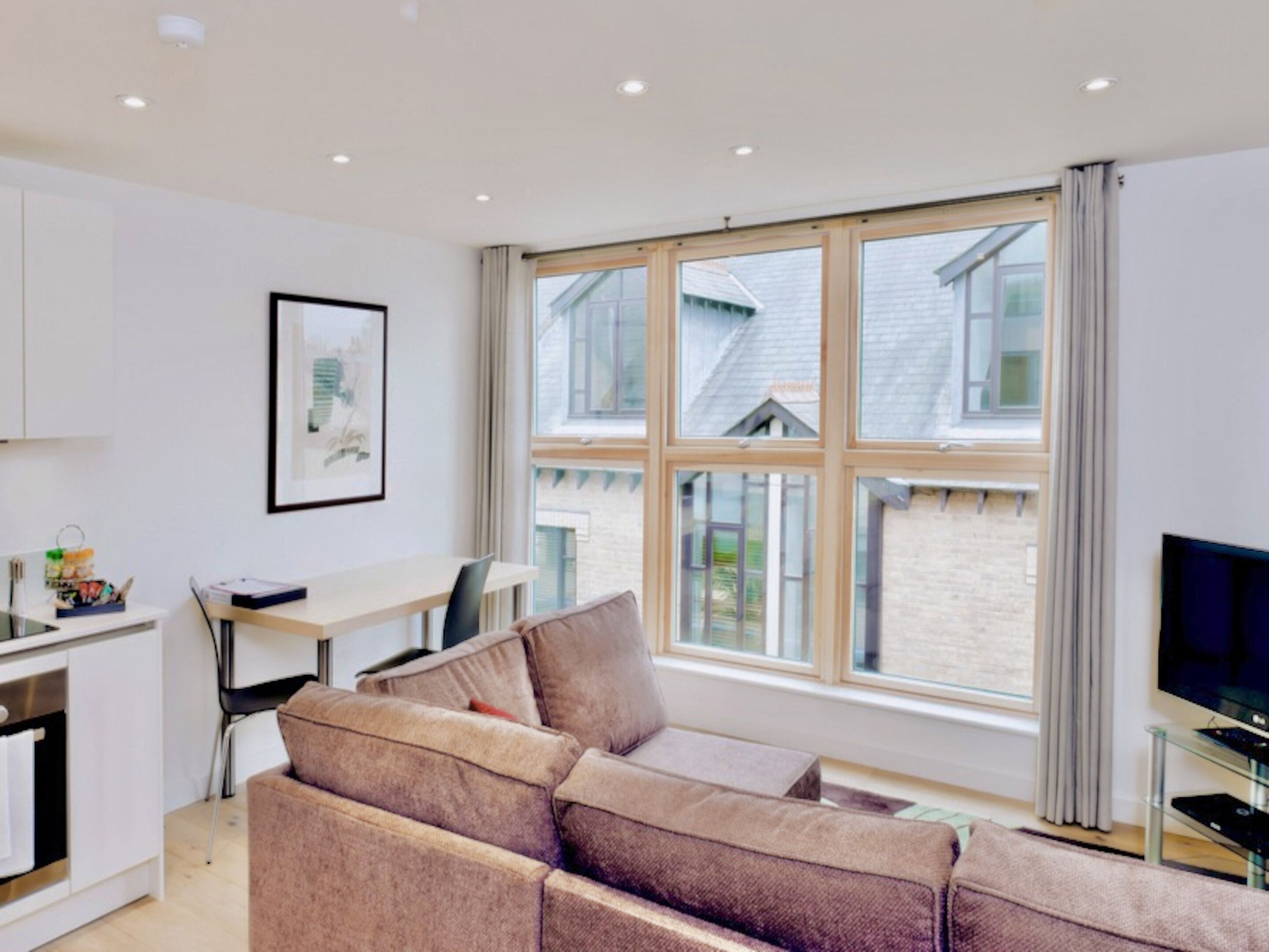 Superior Apartment, 1 Bedroom, Private Bathroom | Living area | 43-inch Smart TV with digital channels, Netflix, streaming services