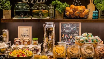 Daily buffet breakfast for a fee