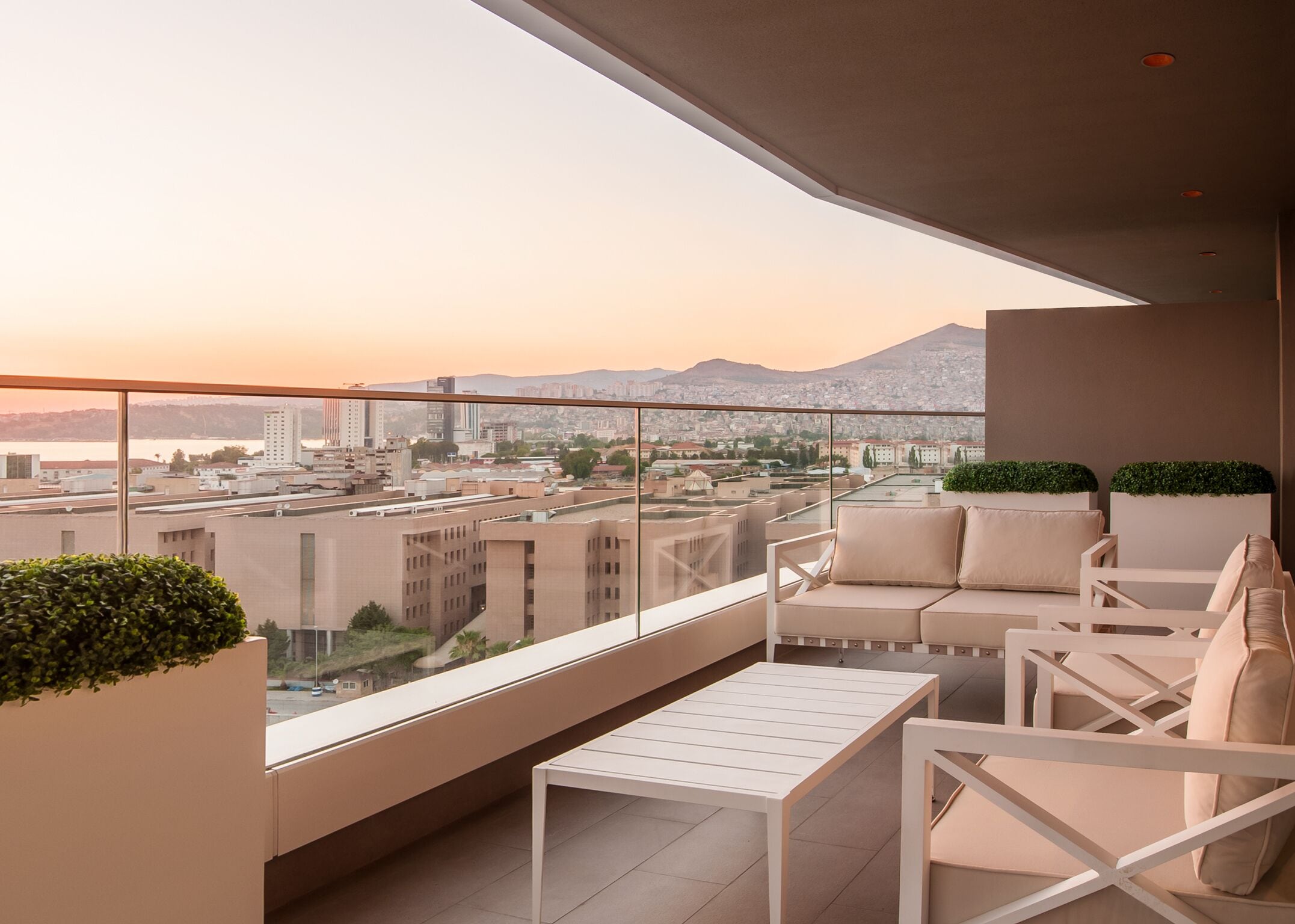 Uitzicht vanaf balkon