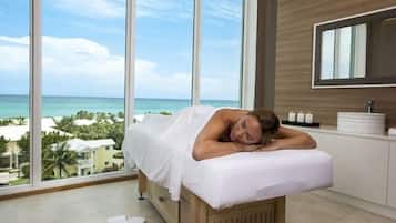 Couples treatment rooms, steam room, body treatments, aromatherapy