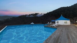 Seasonal outdoor pool