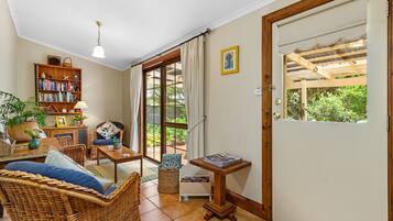 Cottage, 2 Bedrooms | Living area | Flat-screen TV, DVD player