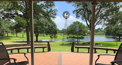 100-acre ranch on kaunis joki, lammikoita, metsiä, Luonnonkasvit ja karjan