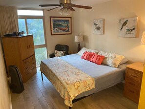 1 bedroom, desk, soundproofing, iron/ironing board