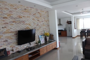 Penthouse, 2 Bedrooms, 2 Bathrooms, City View | Living area | Flat-screen TV - B Happy Resort (Kamala)
