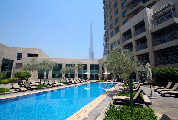 Apartment, 1 Bedroom | Outdoor pool - Kennedy Towers - Burj Views (Dubai)
