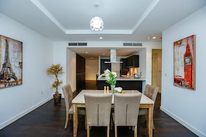 Apartment, 2 Bedrooms | In-room dining - Kennedy Towers - Limestone (Dubai)