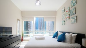 Apartment, 1 Bedroom | 1 bedroom, in-room safe, blackout drapes, iron/ironing board - Kennedy Towers - Al Sahab (Dubai)