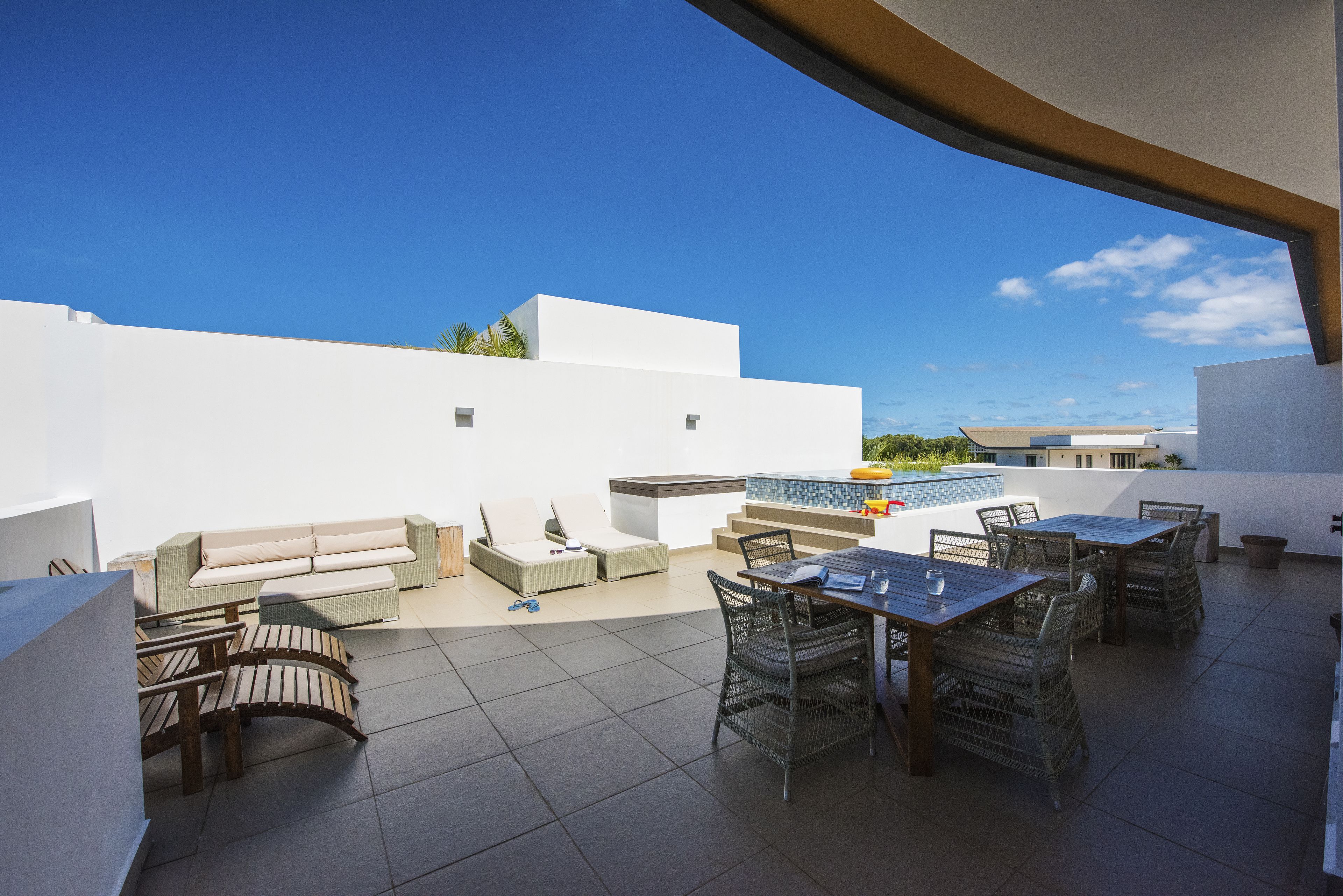 Penthouse, 3 Schlafzimmer | Terrasse/Patio