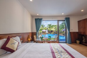 Deluxe Double Room, Pool View | Minibar, desk, soundproofing, free WiFi - Hung Vuong Resort (Phu Quoc)